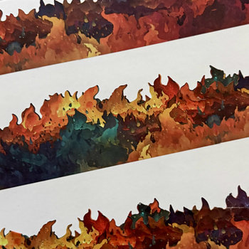 CoraCreaCrafts Cutout Washi Tape: Flames 
