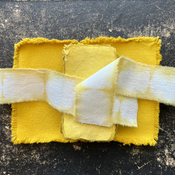 Paper Bundle with Canvas Wrap + Cotton Ribbon: Marigold Small