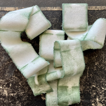 Natural Dyed Cotton Ribbon 6 Pack: Mulberry Green