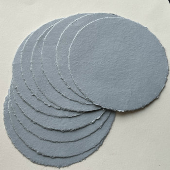 Natural Dyed Round Paper Bundle: Light Indigo