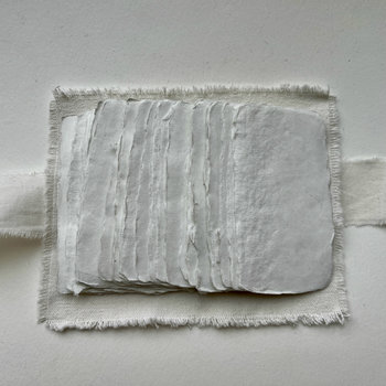 NEW: Paper Bundle with Canvas Wrap + Cotton Ribbon: Natural White Small