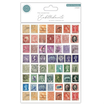 Craft Consortium Rub-On Set: Postage Stamps