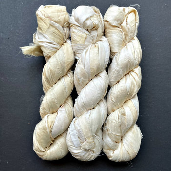 Dyeable Sari Silk Ribbon 