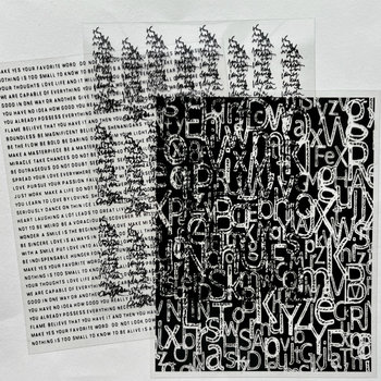 Dina Wakley Transparencies Trio: Typography
