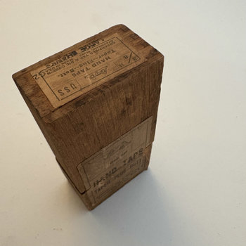 SOLD: Vintage Hand Tap Set in Wooden Box