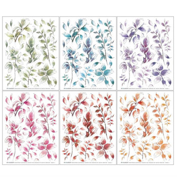 49 and Market  Rub-Ons: Spectrum Gardenia Leaves