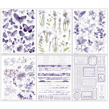 49 and Market  Rub-Ons: Color Swatch Lavender