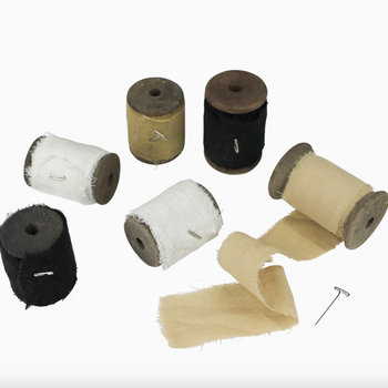 Spooled Sari Underpinnings Cotton Ribbon: Earth