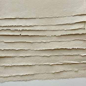 SOLD OUT: French Handmade Paper: 10 Ecru 20gsm 