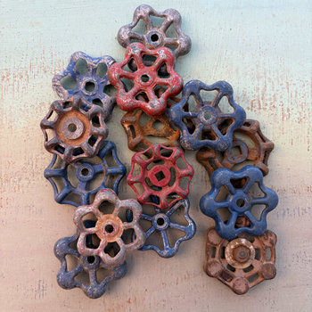 SOLD: Vintage Rustic Faucet Handles Set