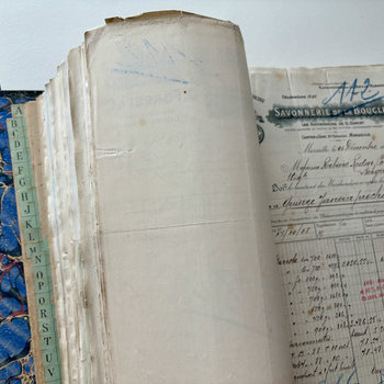 Original Antique French Ephemera & Receipts: Set of 7