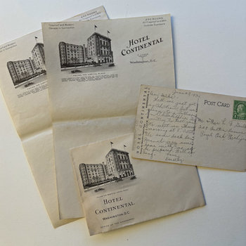 Original Ephemera: 1930s Hotel Continental