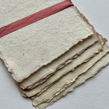 Monahan Papers Handmade Deckled Edged Paper: Fresh Egg