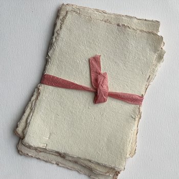Monahan Papers Handmade Deckled Edged Paper: Fresh Egg