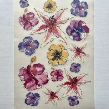 Prima Rub-On Transfer: Watercolor Fantasty 2