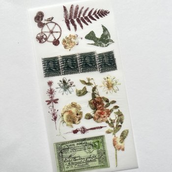 Prima Rub-On Transfer: Vintage Botanical