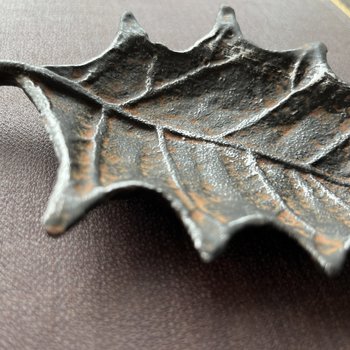 Patina Metal Leaf Tray: 1