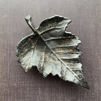 Patina Metal Leaf Tray: 3