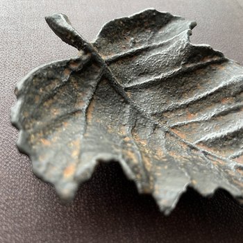 Patina Metal Leaf Tray: 3