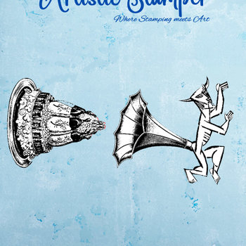 Nick Bantock Cling Rubber Stamp: Just Dessert