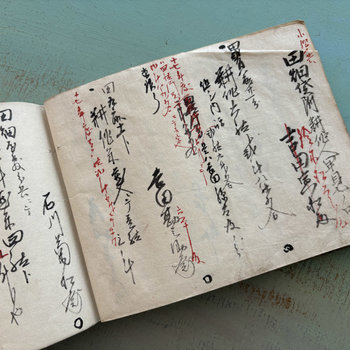 SOLD: Antique Japanese Ledger Book 2