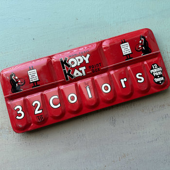 SOLD: Vintage Watercolor Paint Tin: Kopy Kat 2