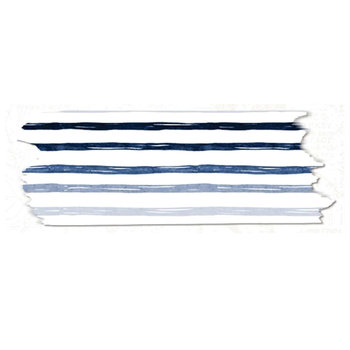 Lauren Phelps Stripes Washi Tape: Blue