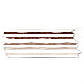 Lauren Phelps Stripes Washi Tape: Coffee