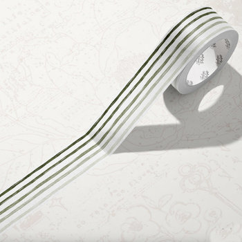 Lauren Phelps Stripes Washi Tape: Green