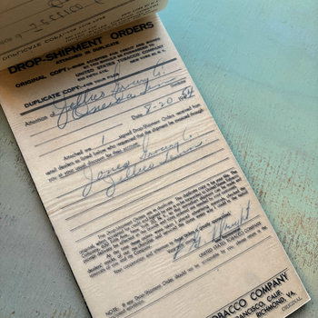 Vintage US Tobacco Company Inventory Book 3