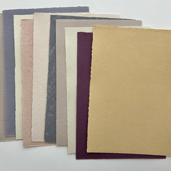 SOLD OUT: French Handmade MEDIUM Paper: 10 Mix Colors