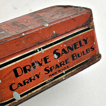 SOLD: Vintage Tin: Carry Spare Bulbs