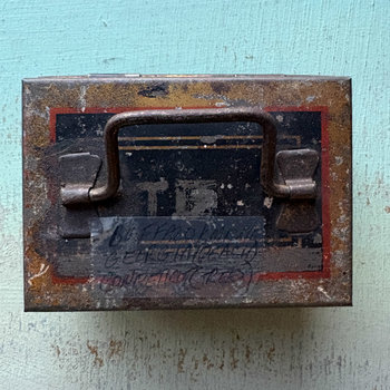 SOLD: Vintage Mini Metal Cash Box 2