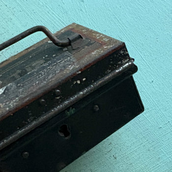 SOLD: Vintage Mini Metal Cash Box 2