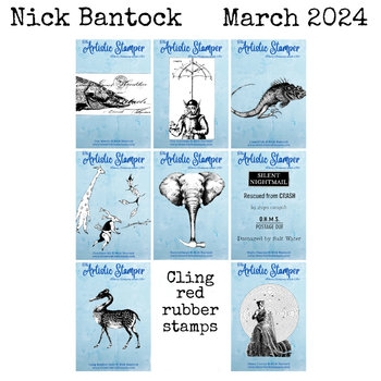 Nick Bantock Cling Rubber Stamp Set: Collection 3