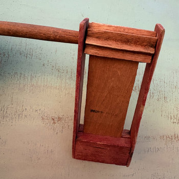 SOLD: Vintage Handmade Wooden Noisemaker
