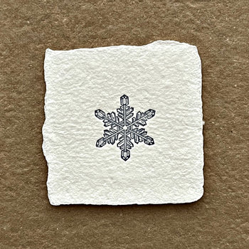 Handmade Paper Letterpress Mini: Snowflake