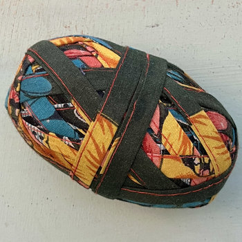 Stitched & Wrapped Upcycled Sari Cotton Remnant Strip