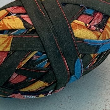 Stitched & Wrapped Upcycled Sari Cotton Remnant Strip