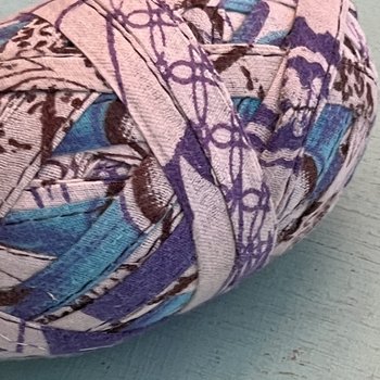 Stitched & Wrapped Upcycled Sari Cotton Remnant Strip