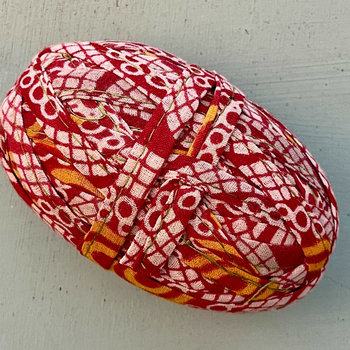Stitched & Wrapped Upcycled Sari Cotton Remnant Strip