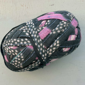 Stitched & Wrapped Upcycled Sari Cotton Remnant Strip
