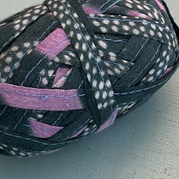 Stitched & Wrapped Upcycled Sari Cotton Remnant Strip