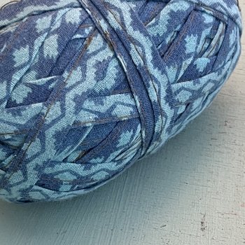 Stitched & Wrapped Upcycled Sari Cotton Remnant Strip