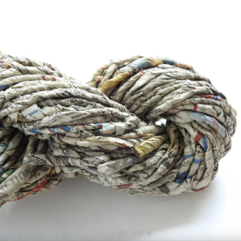 Handmade Newspaper Yarn
