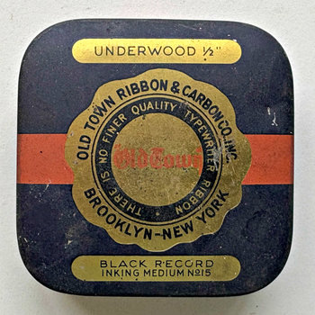 SOLD: Vintage Tin: Old Town Typewriter Ribbon