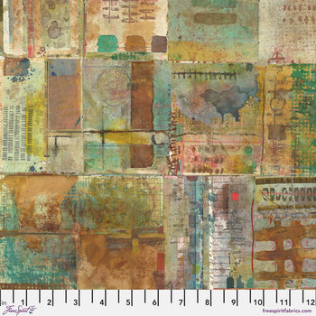 FreeSpirit On Your Mark Fabric 1/2 Yard Cut: Page by Page