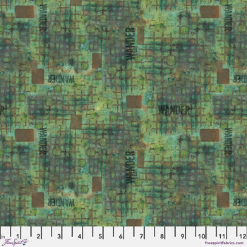 FreeSpirit On Your Mark Fabric 1/2 Yard Cut: Wander