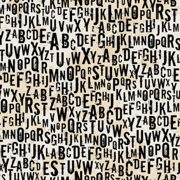 FreeSpirit On Your Mark Fabric 1/2 Yard Cut: Chain Letter