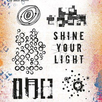 PaperArtsy 41 Cling Rubber Stamp Set